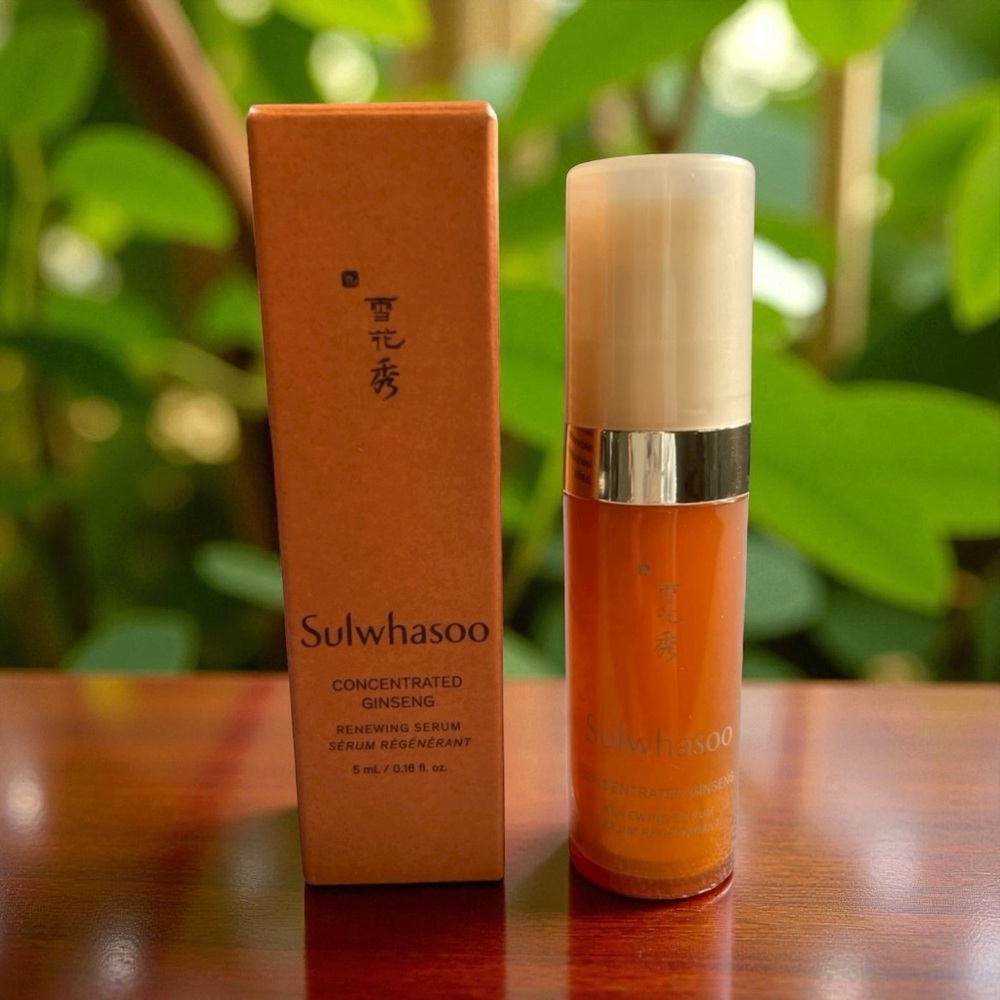 Sulwhasoo‎ Concentrated Ginseng Renewing Serum 5 ml .16 oz Travel Size NIB